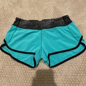 Lululemon Turquoise Speed Up Shorts